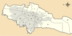 Mapa de las localidades de Bogotá