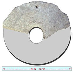 Molino manual celtíbero de piedra utilizado en la antigüedad.