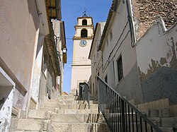 Escalinata y Torre del Reloj
