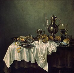 Almuerzo con langosta (1648) de Willem Claeszoon Heda