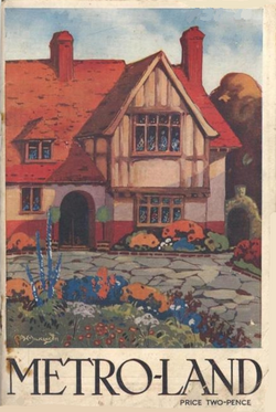 Portada de la guía Metro-Land de 1921