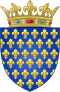 Escudo de armas y emblemas reales asociados a la corona de Francia