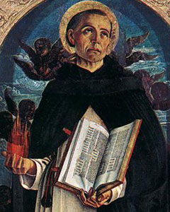 Retrato histórico de Vicente Ferrer con hábito dominico