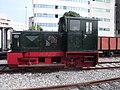 Locomotora preservada en el Museo del Ferrocarril de Asturias