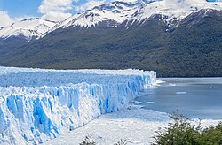 Vista panorámica del glaciar Perito Moreno