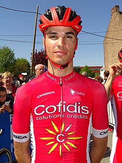 Anthony Perez en una competencia de ciclismo