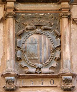 Escudo de Sangüesa en la Casa Consistorial