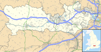 Ubicación de Ascot en el condado de Berkshire