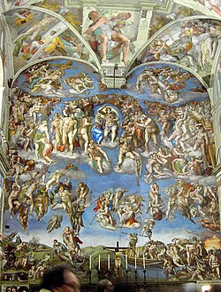 Fresco pintado por Miguel Ángel Buonarroti