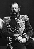 Representación de los tres monarcas firmantes de la alianza