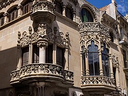 Fachada de la Casa Navàs en Reus