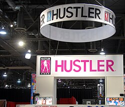 Stand de Hustler en la AVN Adult Entertainment Expo