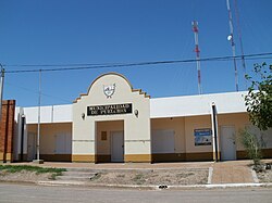 Mapa político de ubicación del Departamento Curacó en La Pampa