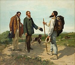 Bonjour, Monsieur Courbet, pintura de Gustave Courbet realizada en 1854.