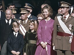 Juan Carlos I tras su proclamación