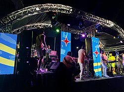 Banda musical en el Carnaval de Aruba