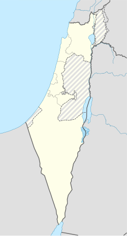 Mapa de localización de Tel Aviv en Israel
