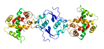 Representación molecular de la osteonectina