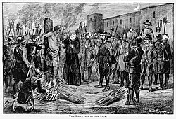 Ejecución de Atahualpa en grabado