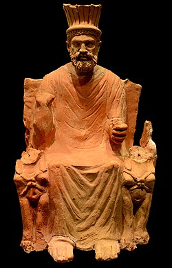 Representación del dios Baal Hammón
