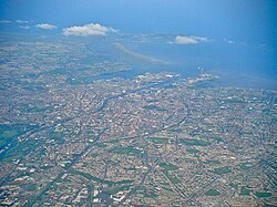 Vista aérea de Dublín