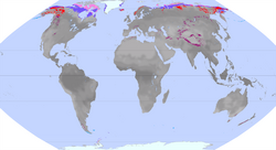 Mapa conceptual de la tundra alpina subpolar y templada.