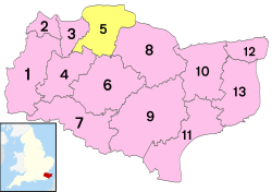 Detalle cartográfico adicional de Kent