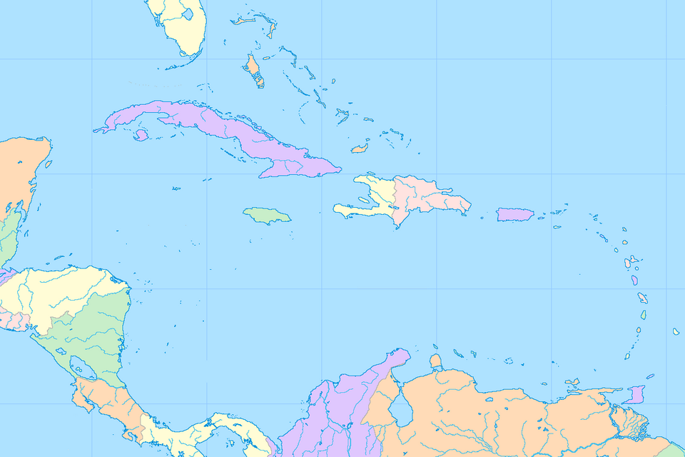 Mapa interactivo de las islas caribeñas