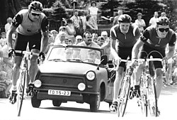 Olaf Ludwig, Jan Schur y Jens Heppner en 1989