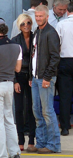 David Beckham y Victoria Adams