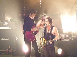The Libertines en vivo durante una de sus actuaciones
