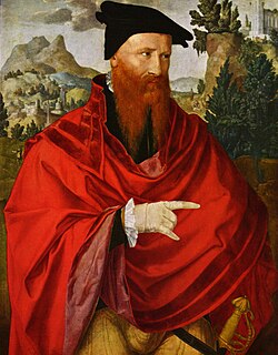 Retrato histórico de David Joris, líder anabaptista.