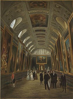 El Museo de Luxemburgo en el ala este del Palacio en 1848