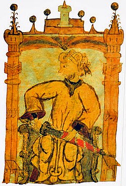 Representación artística de un general musulmán