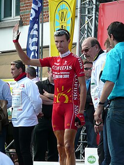 Staf Scheirlinckx en una competición ciclista