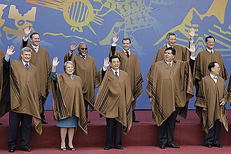 Fotografía oficial de los mandatarios en el Foro APEC de Lima