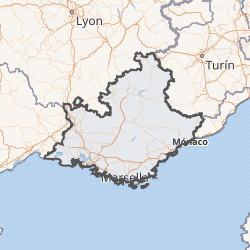 Mapa geográfico de la región