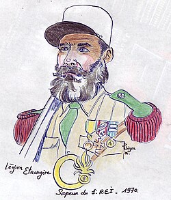 Zapador del 3.º Regimiento de Infantería de la Legión