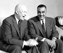 Reunión entre el presidente Eisenhower y Gamal Abdel Nasser