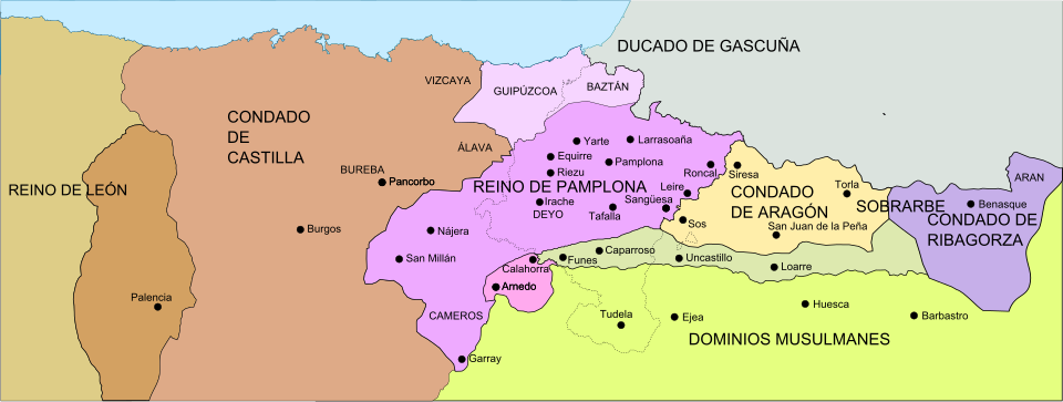 El Reino de Pamplona a la muerte de Sancho III el Mayor
