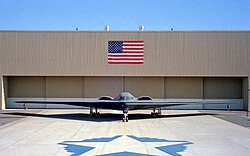 Primera aparición pública del B-2 en 1988.