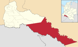 Mapa de ubicación en el Putumayo
