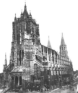 La iglesia en 1887