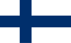 Bandera y escudo de Finlandia