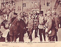 El rey Luis III durante la Primera Guerra Mundial