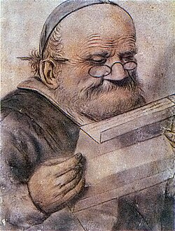 Retrato anónimo de François Rabelais leyendo
