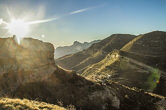 Atardecer en la Sierra de Guara