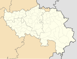 Mapa de ubicación de Verviers en la provincia de Lieja