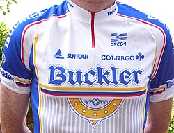 Detalle de la indumentaria utilizada durante el periodo de patrocinio de Buckler