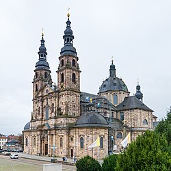 Vista panorámica de la Abadía de Fulda
